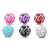 5pcs/lot 18MM Diamond Crystal Heart Shape Snap Jewelry Charms LSSN427