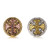 5pcs/lot 18MM Gold Cross Snap Button Charms LSSN390