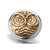 5pcs/lot 18MM Gold Owl Snap Button Charms  LSSN415