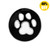 18MM Dog Footprint Snap Button Charms LSSN338