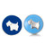 5pcs/lot 18MM White Dog Snap Button Charms LSSN339