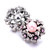 5pcs/lot Wholesale 18MM Crystal Flowers Snap Button Charms LSSN430