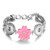 5pcs/lot 18MM Rose Petal Snap Button Charms LSSN431