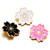 5pcs/lot 18MM Rose Petal Snap Button Charms LSSN431