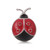 5pcs/lot 18MM Ladybug Snap Button Charms LSSN336