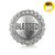 18MM Silvery Blessed Snap Button Charms LSSN354