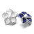 5pcs/lot 18MM Fashion Flower With Diamond Snap Button Charms LSSN547