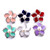 5pcs/lot 18MM Fashion Flower With Diamond Snap Button Charms LSSN547