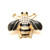 5pcs/lot 18MM Golden Bee Snap Jewelry Charms LSSN535