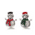 5pcs/lot 18MM Snowman Snap Jewelry Charms LSSN447