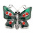 5pcs/lot Beautiful Butterfly Snap Button Jewelry For Women LSSN722