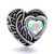 5pcs/lot 18MM Heart Shaped Leaves Snap Jewelry Charms LSSN765