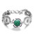 5pcs/lot 18MM Openwork Diamond Gemstone Snap Jewelry Charms LSSN771