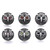 5pcs/lot 18MM Fashion Owl Snap Jewelry Charms LSSN774