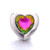 5pcs/lot 18MM Heart-shaped Diamond Snap Jewelry Charms LSSN776