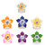 5pcs/lot 18MM Color Five Star Flower Snap Jewelry Charms LSSN855