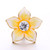 5pcs/lot 18MM Color Five Star Flower Snap Jewelry Charms LSSN855