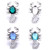 5pcs/lot 18MM Scorpion Snap Jewelry Charms LSSN856