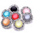 5pcs/lot 18MM Vintage Flowers Snap Jewelry Charms LSSN857