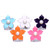 5pcs/lot 18MM Wholesale Crystal Flowers Snap Button Charms LSSN859