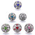 5pcs/lot 18MM Wholesale Diamond Flowers Snap Jewelry Charms LSSN883