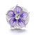 5pcs/lot 18MM Wholesale Diamond Flowers Snap Jewelry CharmsLSSN887