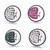 5pcs/lot 18MM Diamond Moon Snap Jewelry Charms LSSN890