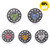 18MM Diamond Heart  Snap Jewelry Charms  LSSN892