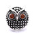 5pcs/lot 18MM Owl Head Snap Jewelry Charms LSSN894