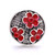 5pcs/lot 18MM 3 Flowers Snap Jewelry Charms  LSSN926