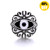18MM Pattern Eyes Snap Jewelry Charms  LSSN854