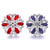 5pcs/lot 18MM Fashion Flower Snap Jewelry Charms LSSN1093