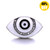 18MM A White Eye Snap Charms LSSN1121