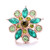 5pcs/lot 18MM Fashion Crystal Flowers Snap Jewelry Charms LSSN944