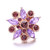 5pcs/lot 18MM Fashion Crystal Flowers Snap Jewelry Charms LSSN944
