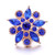 5pcs/lot 18MM Fashion Crystal Flowers Snap Jewelry Charms LSSN944