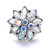 5pcs/lot 18MM Fashion Crystal Flowers Snap Jewelry Charms LSSN945
