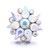5pcs/lot 18MM Fashion Crystal Flowers Snap Jewelry Charms LSSN949