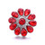 5pcs/lot 18MM Fashion Crystal Flowers Snap Jewelry Charms LSSN952