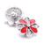 5pcs/lot 18MM Fashion Crystal Flowers Snap Jewelry Charms LSSN955