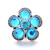 5pcs/lot 18MM Fashion Crystal Flowers Snap Jewelry Charms LSSN970