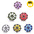 18MM Fashion Flowers Snap Jewelry Charms LSSN981
