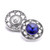 5pcs/lot 18MM Round Diamond Snap Jewelry Charms LSSN983