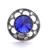 5pcs/lot 18MM Round Diamond Snap Jewelry Charms LSSN983