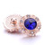 5pcs/lot 18MM Round Diamond Snap Jewelry Charms LSSN984
