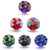 5pcs/lot 18MM Wholesale Crystal Snap Button Charms LSSN1003