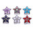 5pcs/lot 18MM Crystal Pentagonal Button Bracelet Charms LSSN1004