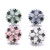 5pcs/lot 18MM Wholesale Flowers Snap Jewelry Charms LSSN1012