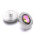 5pcs/lot 18MM Oval Crystal Snap Button Charms LSSN1015