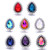 5pcs/lot 18MM Fashion Crystal Snap Button Charms LSSN1017